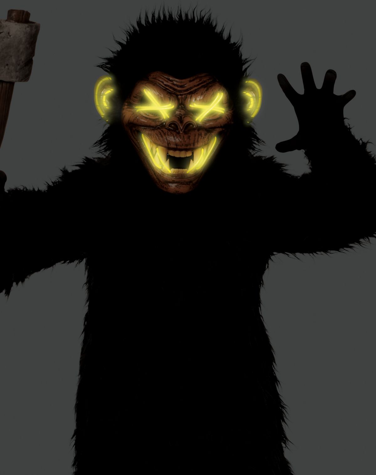 미국직구 스피릿할로윈 Kids Light-Up Monkey Jumpsuit Costume (할로윈 한정)