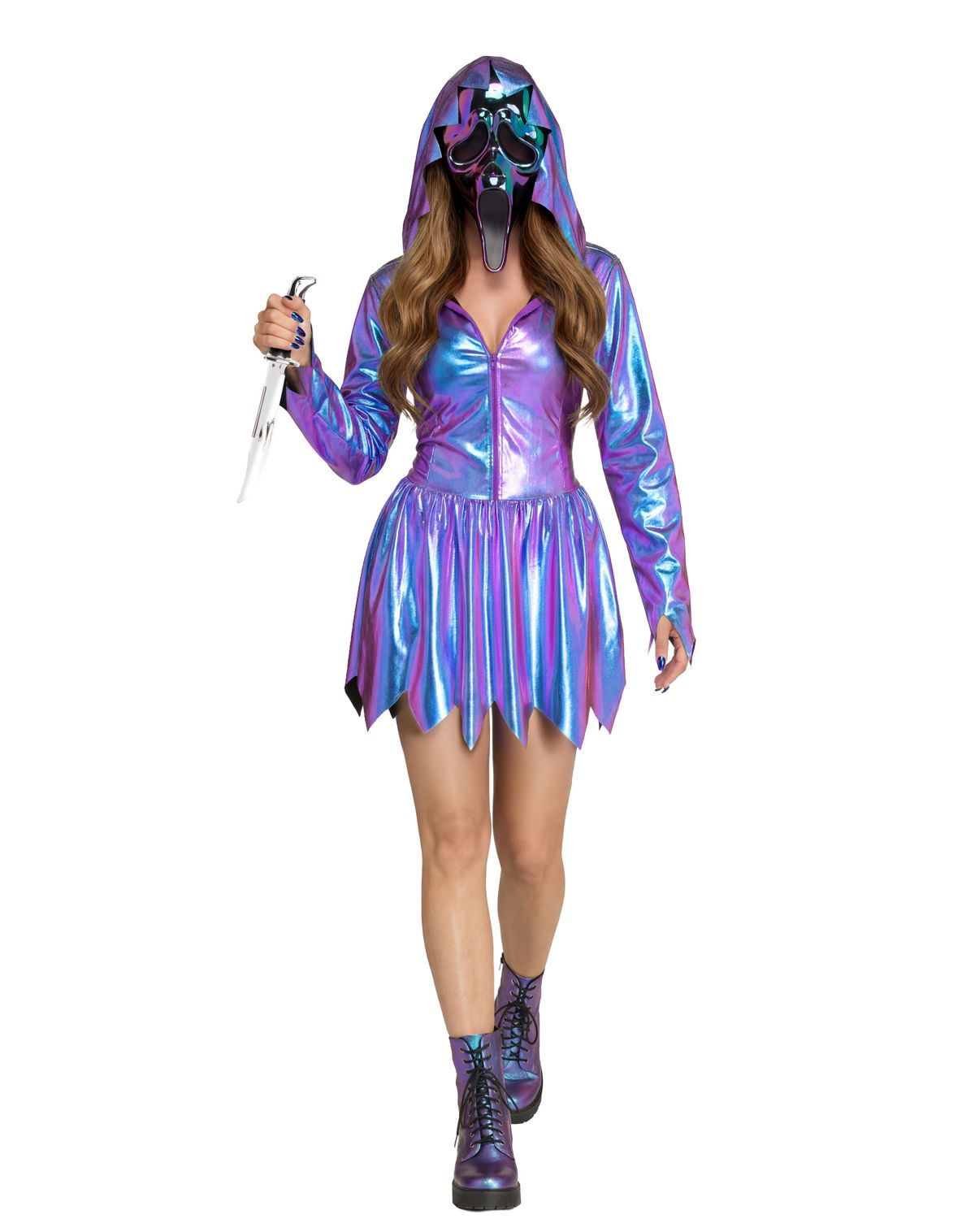 미국직구 스피릿할로윈 Adult Chrome Ghost Face Dress Costume (할로윈 한정)