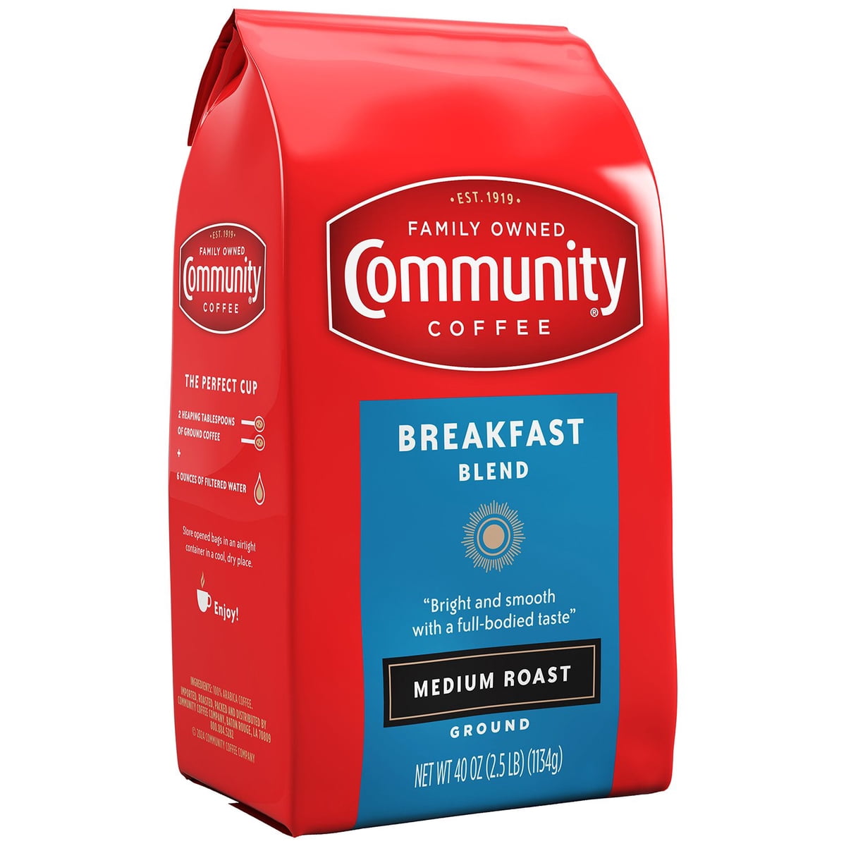 미국직구 Community 커피 1.1kg / Community Coffee Medium Roast Ground Coffee, Breakfast Blend, 1. 6