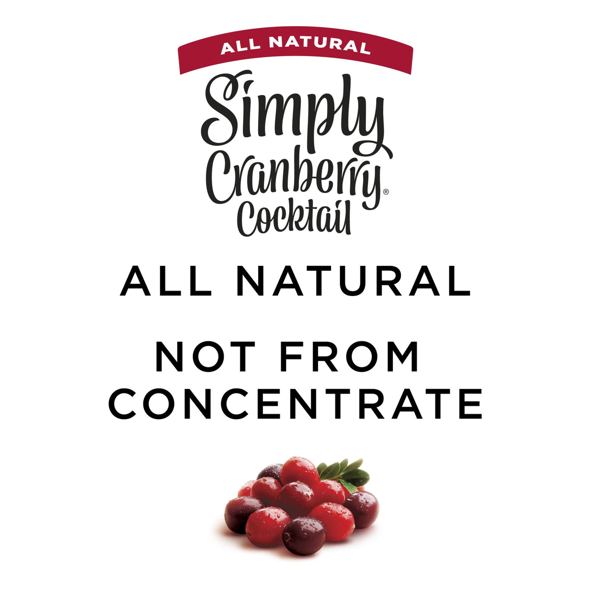 미국직구 심플리 Cranberry Cocktail Juice Drink Bottle, 52 fl oz