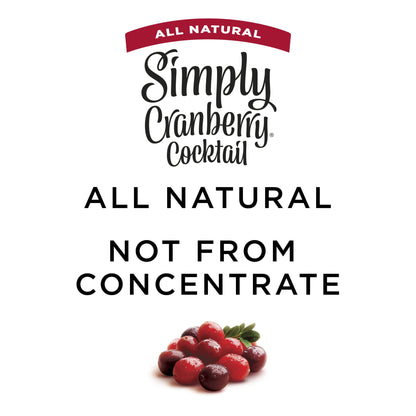 미국직구 심플리 Cranberry Cocktail Juice Drink Bottle, 52 fl oz