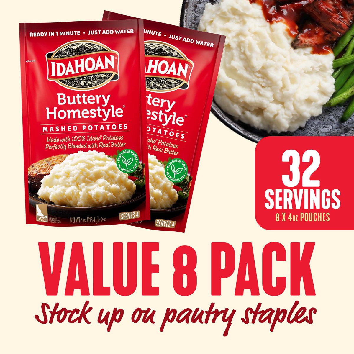 미국직구 Idahoan Buttery Homestyle 113g / Idahoan Buttery Homestyle Potatoes 113g, 8 pk. 3