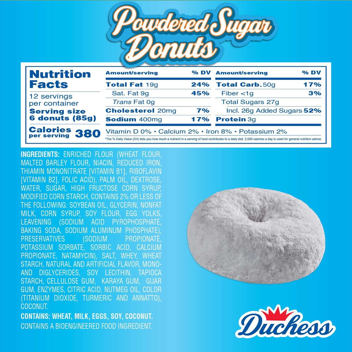 미국직구 Duchess Mini Powdered 견과 85g / Duchess Mini Powdered Sugar Donuts, 85g, 12 pk. 2
