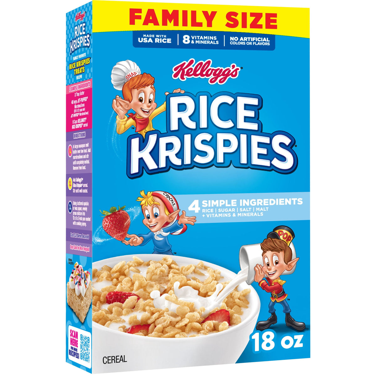 미국직구 Kellogg's Rice Krispies 비타민 255g 2팩 / Kellogg's Rice Krispies Original Breakfast Cere 2