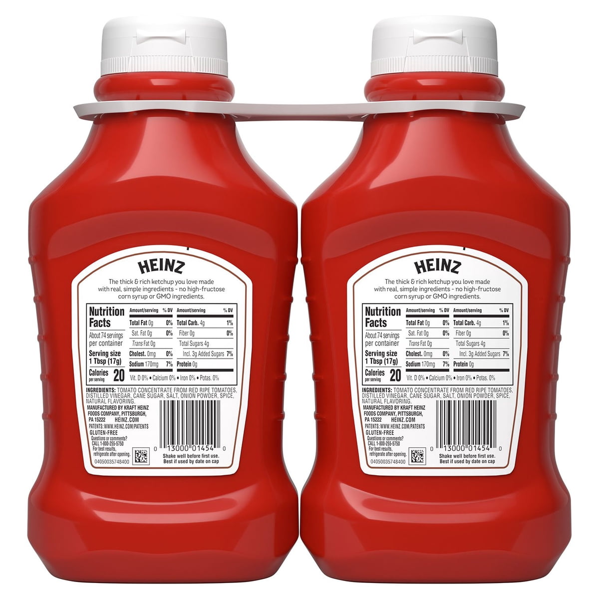 미국직구 Heinz Simply Tomato 1.2kg / Heinz Simply Tomato Ketchup, 1.2kg, 2 pk. 4