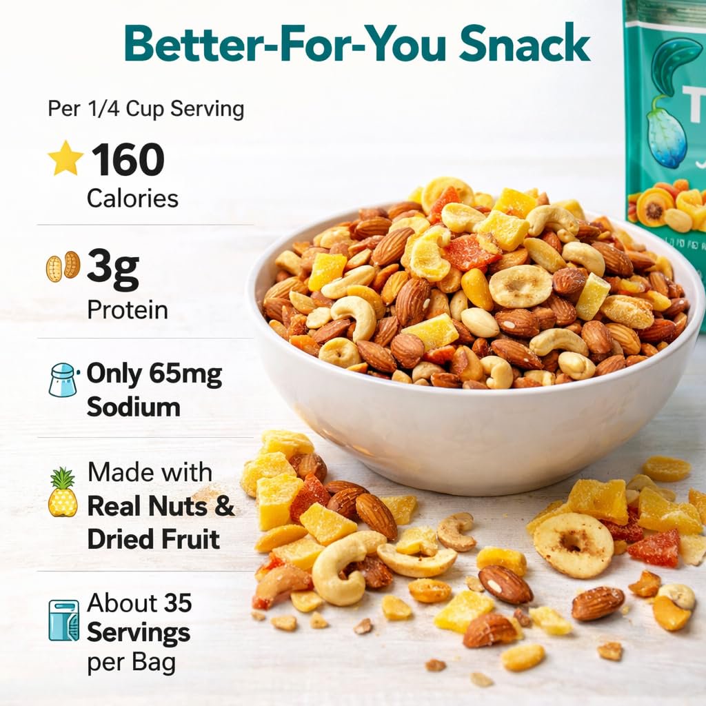 미국직구 Tropical Trail Mix 견과 1.1kg / Tropical Trail Mix Nuts Dried Fruit Blend 1.1kg Snack B 2