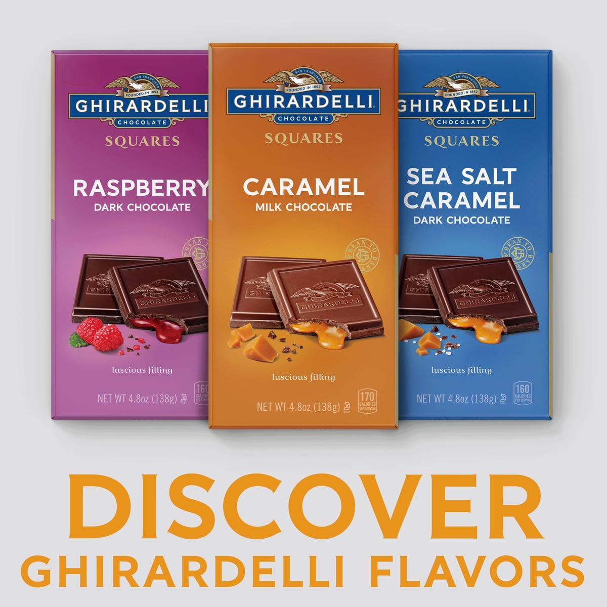 미국직구 GHIRARDELLI Caramel 초콜릿 136g / GHIRARDELLI Caramel Milk Chocolate Candy SQUARES Bar,  2