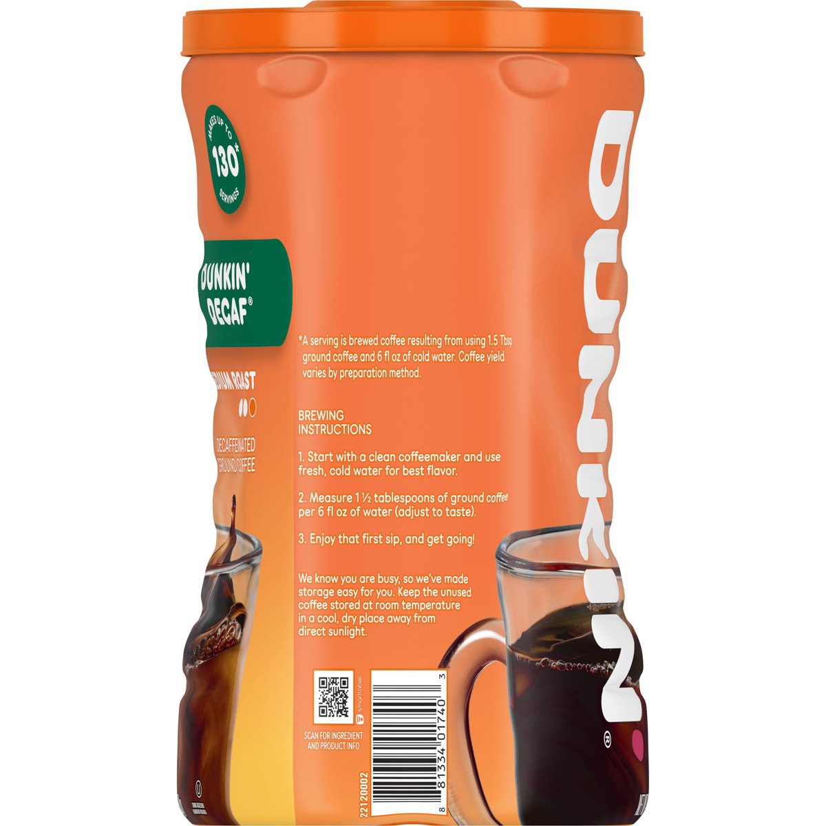 미국직구 Dunkin' Decaffeinated Medium 커피 1.1kg / Dunkin' Decaffeinated Medium Roast Ground Cof 2