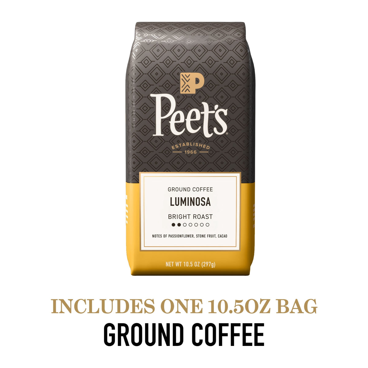 미국직구 피츠 (6 pack)  Coffee Luminosa Breakfast Blend Premium Light Roast Ground Coffee, Arabica, 10.5 oz