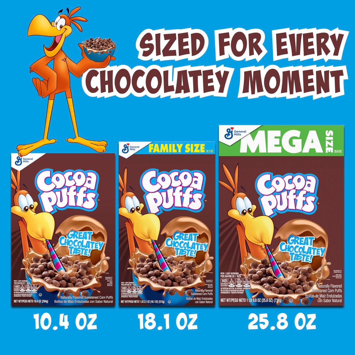 미국직구 Cocoa Puffs 초콜릿 295g / Cocoa Puffs, Chocolatey Breakfast Cereal, Made with Whole Grai 3