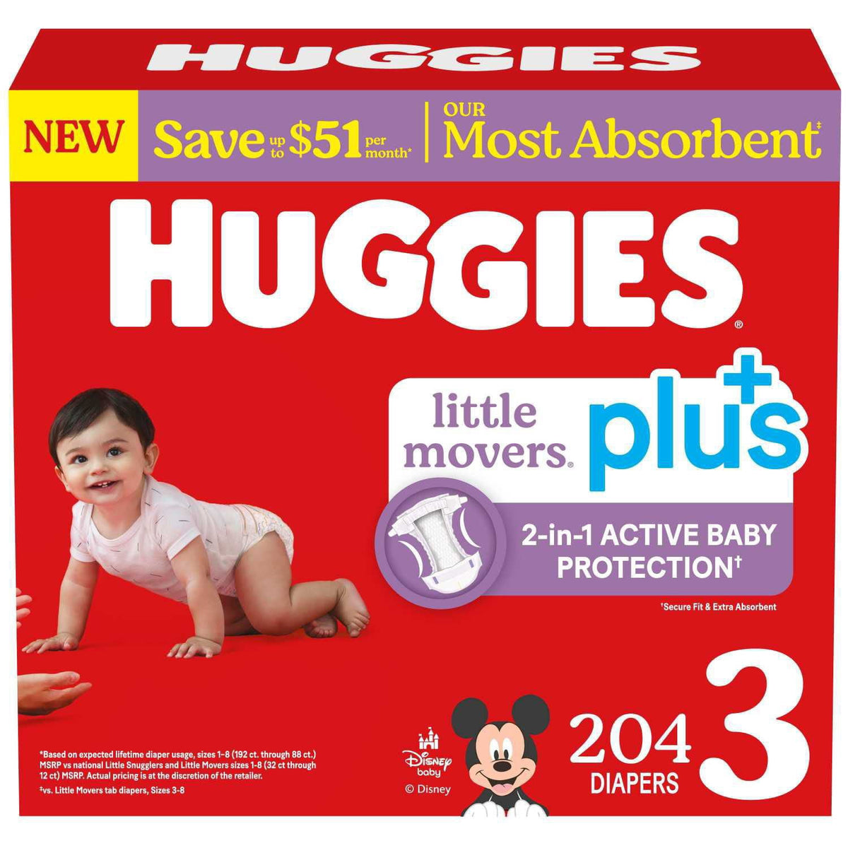 미국직구 하기스 리틀무버스 플러스 기저귀 / Huggies Little Movers Plus Baby Diapers