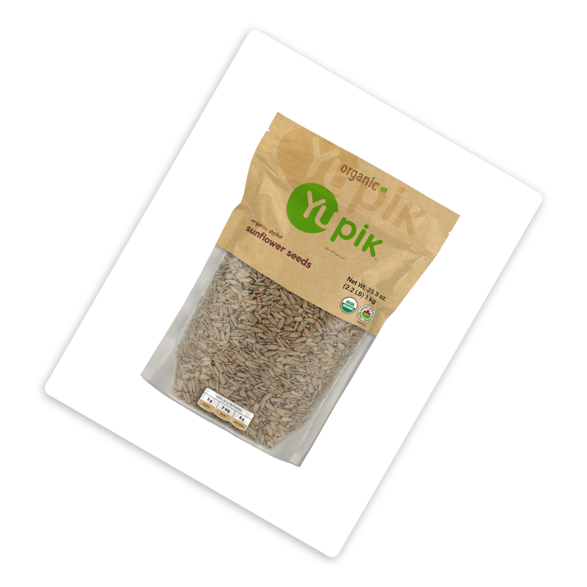 미국직구 Yupik Sunflower Seeds 57g / Yupik Sunflower Seeds, Shelled, 1 Bag, 2.2 lb, with Bybie 3