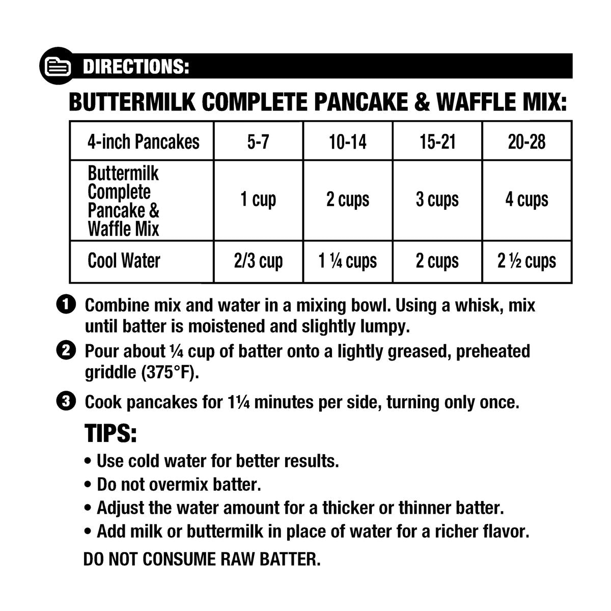 미국직구 Great Value Complete 946ml 2팩 / Great Value Complete Pancake & Waffle Mix, Buttermilk 5