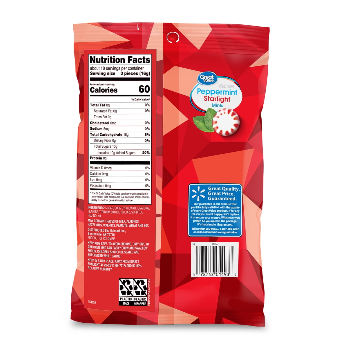 미국직구 Great Value Peppermint 캔디 283g 2팩 / Great Value Peppermint Starlight Mints Hard Candy 4