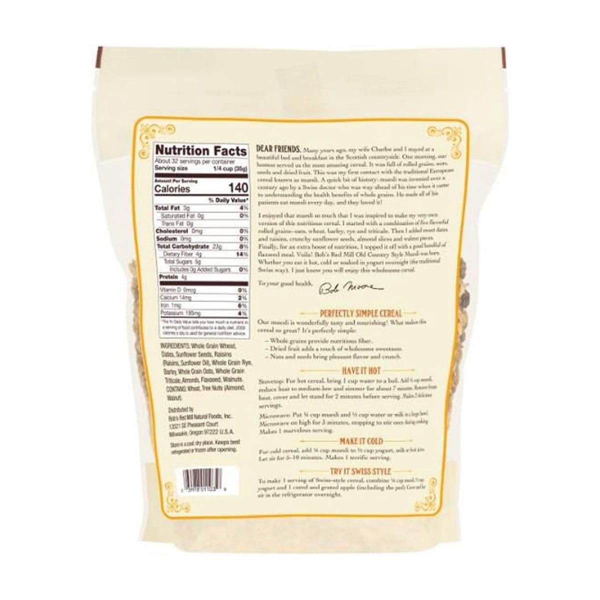 미국직구 Bob's Red Mill 1.1kg / Bob's Red Mill Old Country Style Muesli, 1.1kg 3