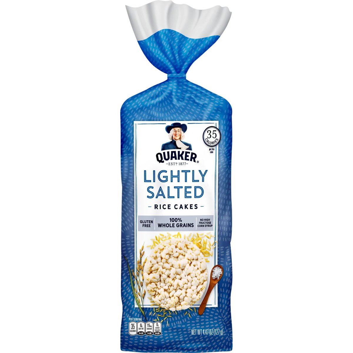 미국직구 127g / (1 PACK) Quaker Rice Cakes Lightly Salted Crunch Gluten Free 127g x2 B 1
