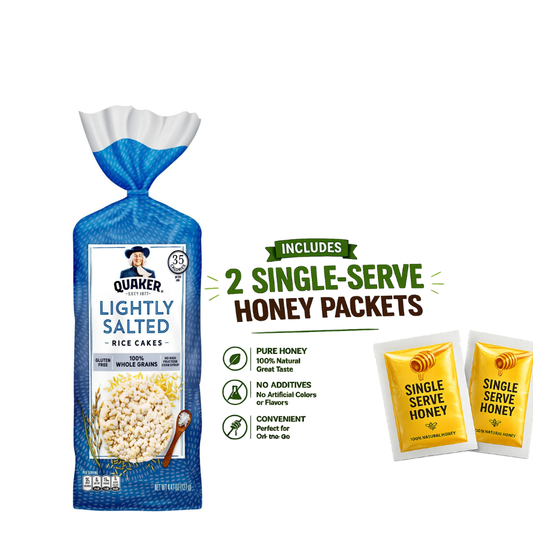 미국직구 127g / ( 1 Pack) Quaker Rice Cakes Lightly Salted Crunch Gluten Free 127g, Wi 1