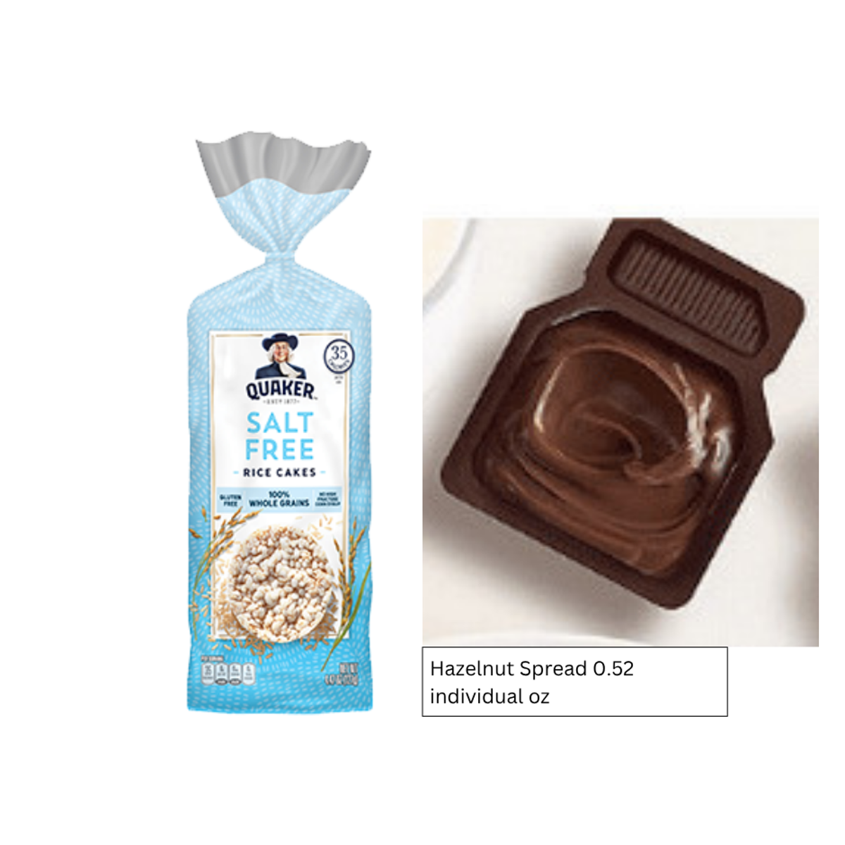 미국직구 127g / (1 PACK)Quaker Rice Cakes Salt Free Crunch Gluten Free 127g 1