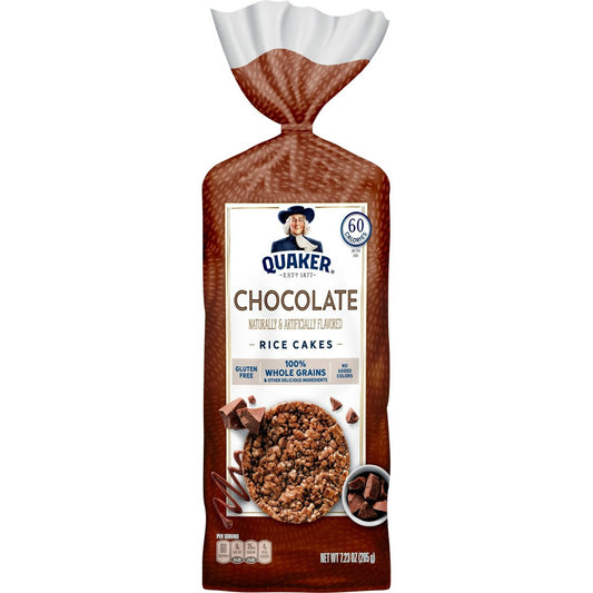 미국직구 초콜릿 205g / (1 PACK) Quaker Rice Cakes, Whole Grain Chocolate, Gluten Free, 205g 1