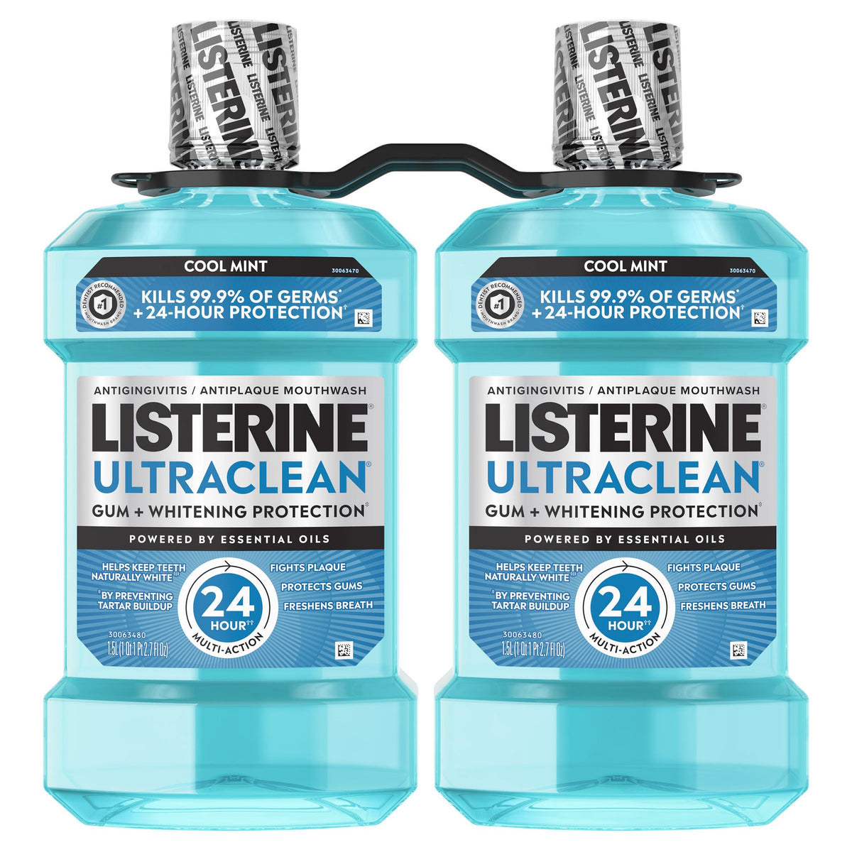 미국직구 리스테린 가글 Listerine UltraClean Coolmint Mouthwash, 1.5 Liter, 2-count