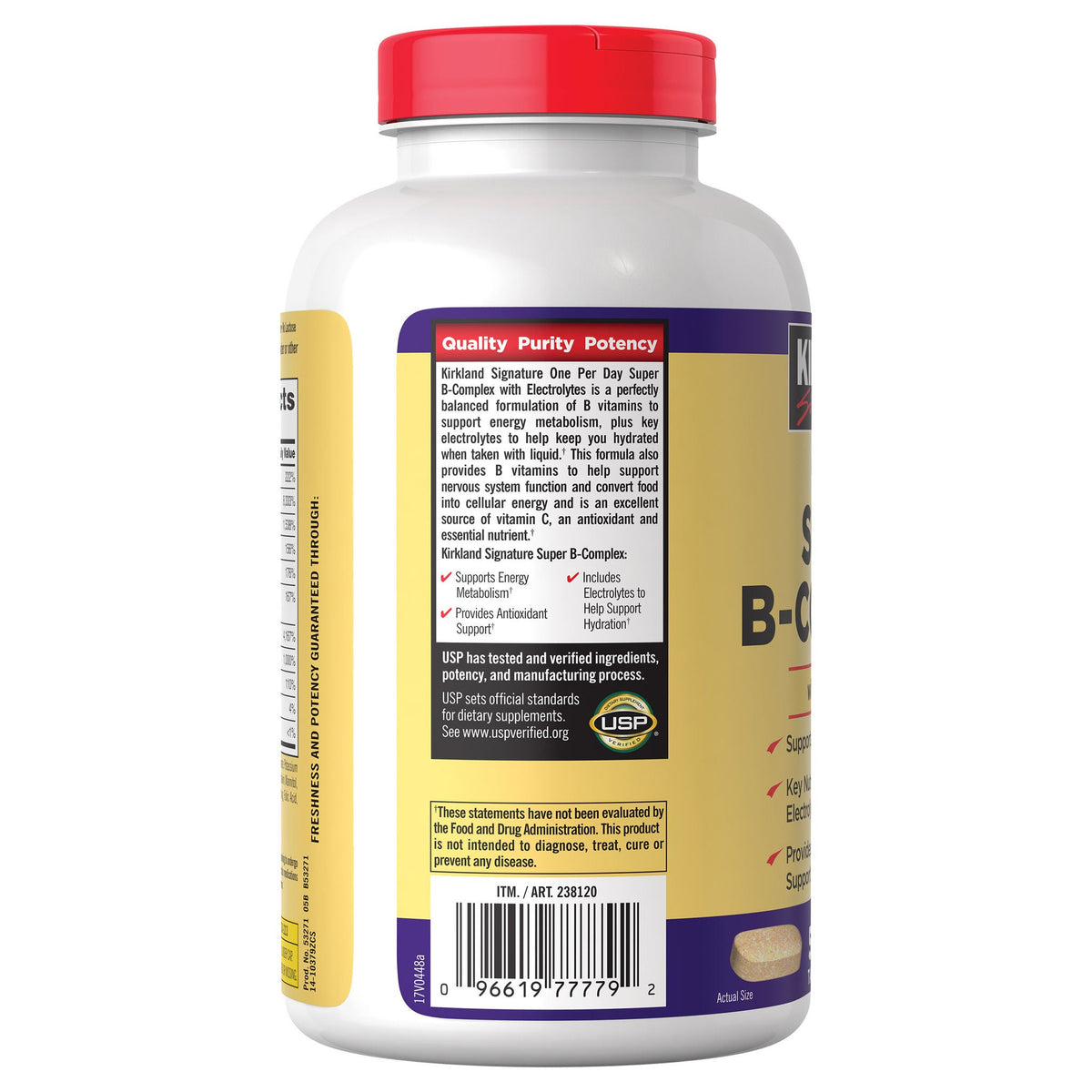 미국직구 커클랜드 비타민B Kirkland Signature Super B-Complex with Electrolytes, 500 Tablets