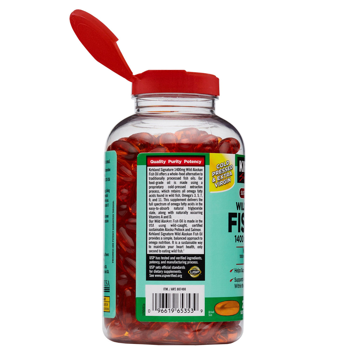 미국직구 커클랜드 오메가3 Kirkland Signature Wild Alaskan Fish Oil 1400 mg, 230 Softgels