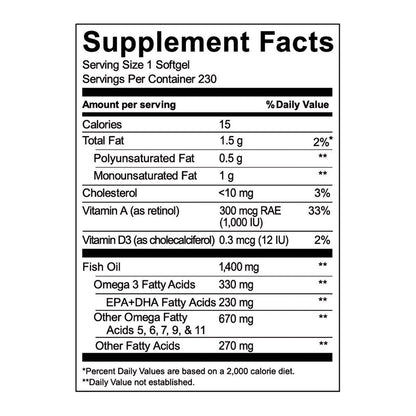 미국직구 커클랜드 오메가3 Kirkland Signature Wild Alaskan Fish Oil 1400 mg, 230 Softgels