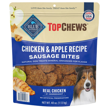 미국직구 탑츄스 강아지 간식 Top Chews Chicken & Apple Recipe 100% Natural Dog Treats