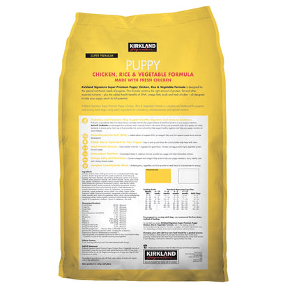 미국직구 커클랜드 강아지 사료 Kirkland Signature Puppy Formula Chicken, Rice and Vegetable Dog Food 20 lbs