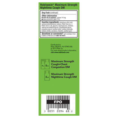 미국직구 로비투신 감기약 Robitussin DM Maximum Strength Day & Night Cough Relief, 20 Ounces