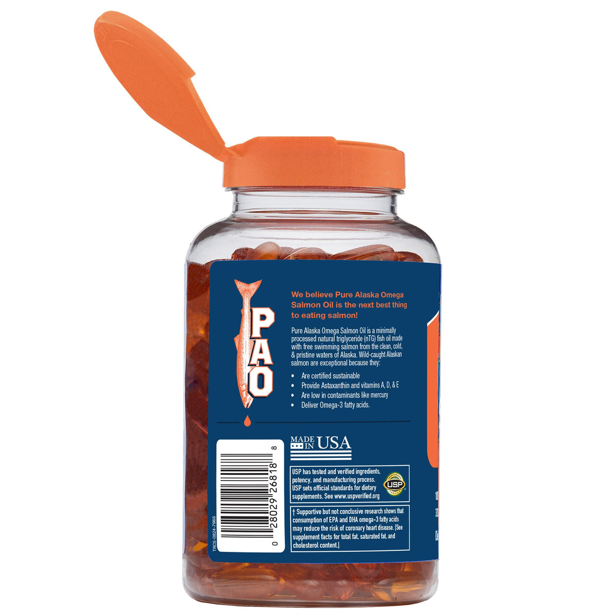 미국직구 영양제 Pure Alaska Omega Wild Salmon Oil 1000 mg, 210 Softgels