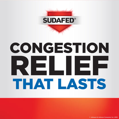 미국직구 생활건강 Sudafed Maximum Strength 12-Hour Sinus Decongestant, 120 mg Pseudoephedrine HCl, 30 Caplets