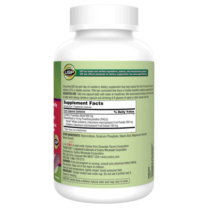 미국직구 트루네이처 크랜베리 trunature Cranberry 650 mg, 140 Vegetarian Capsules
