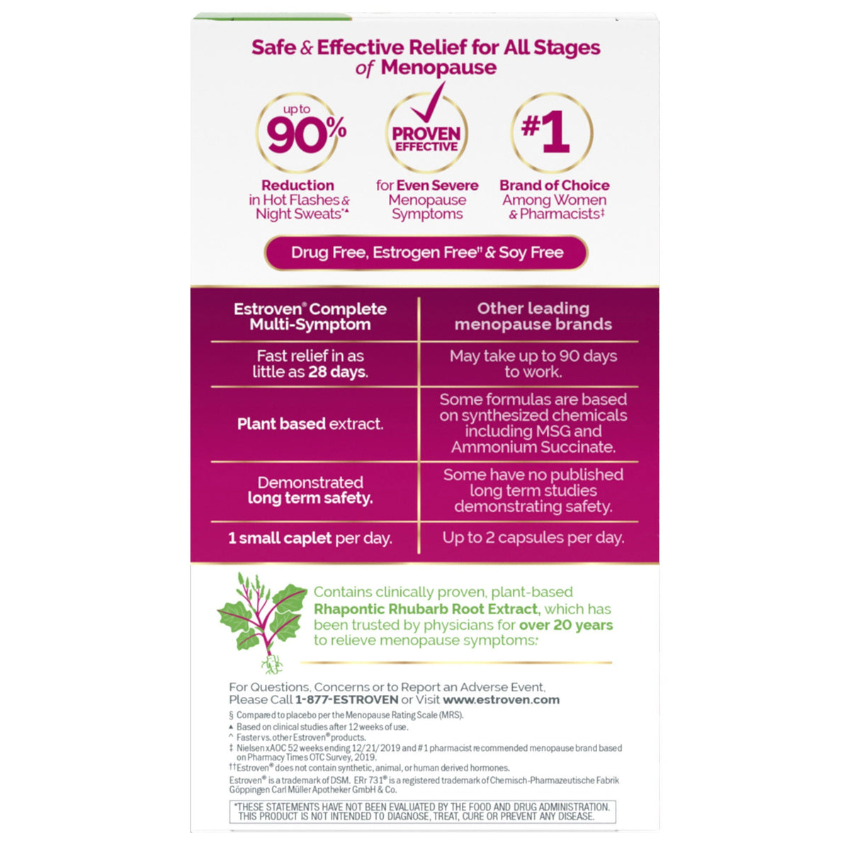 미국직구 에스트로븐 영양제 Estroven Complete Multi-Symptom Menopause Relief, 84 Caplets