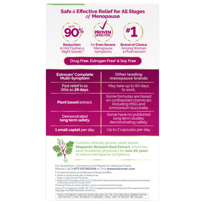 미국직구 에스트로븐 영양제 Estroven Complete Multi-Symptom Menopause Relief, 84 Caplets