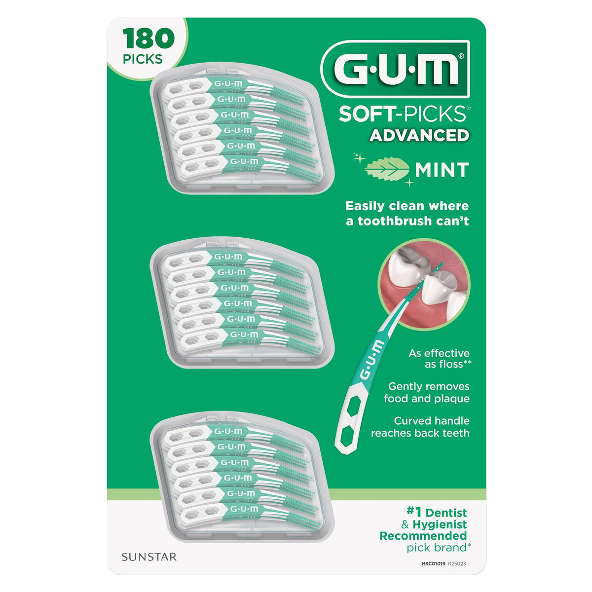 미국직구 구강케어 GUM Soft-Picks Advanced Mint, 180-count