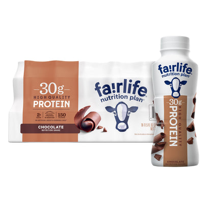 미국직구 페어라이프 단백질 쉐이크 음료 초콜릿 Fairlife Nutrition Plan, 30g Protein Shake, Chocolate, 11.5 fl oz, 18-pack
