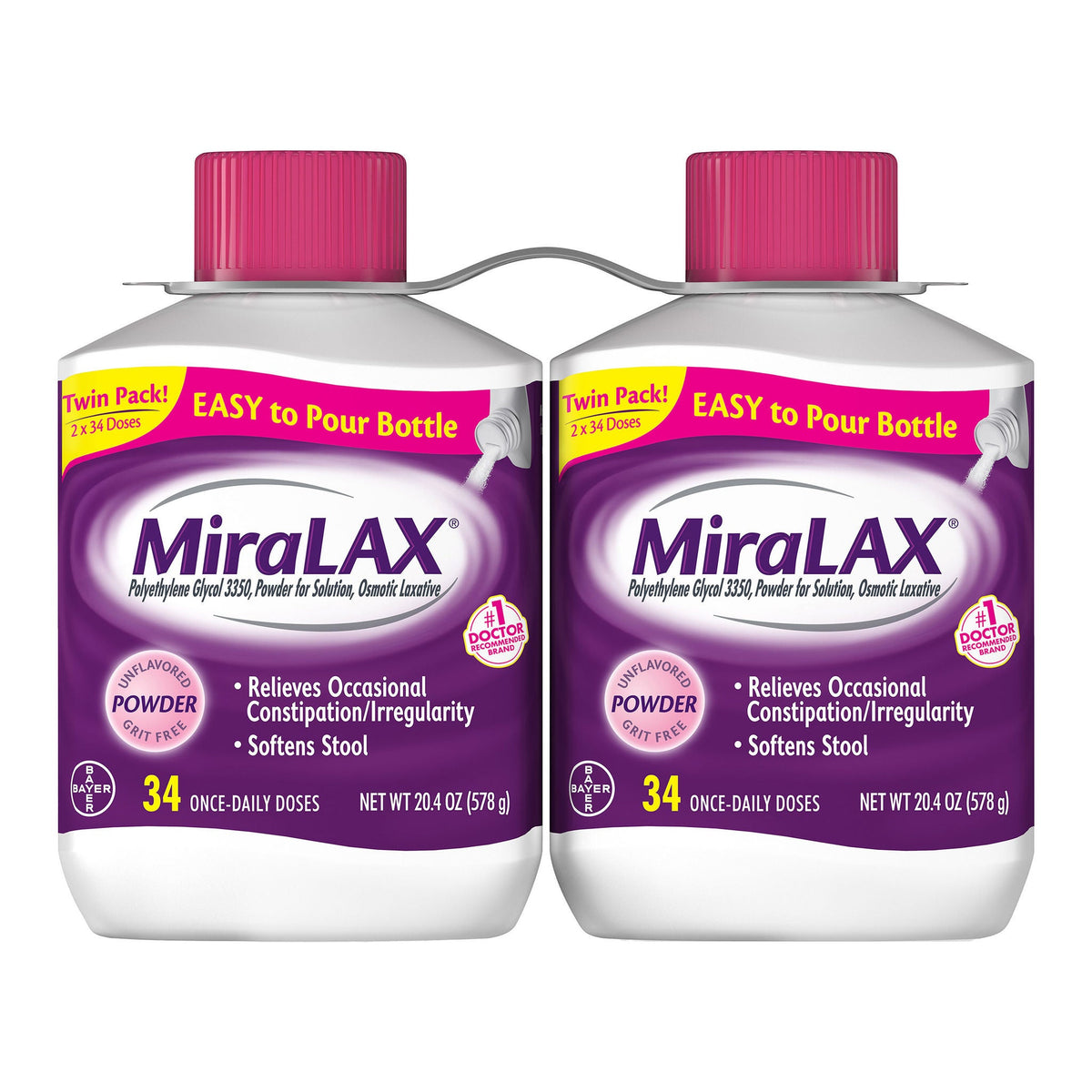 미국직구 미라락스 생활건강 MiraLAX Powder Laxative, 68 Doses