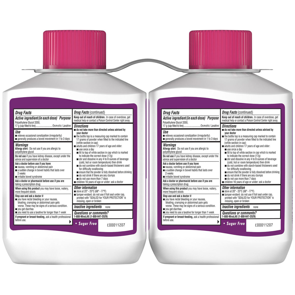 미국직구 미라락스 생활건강 MiraLAX Powder Laxative, 68 Doses