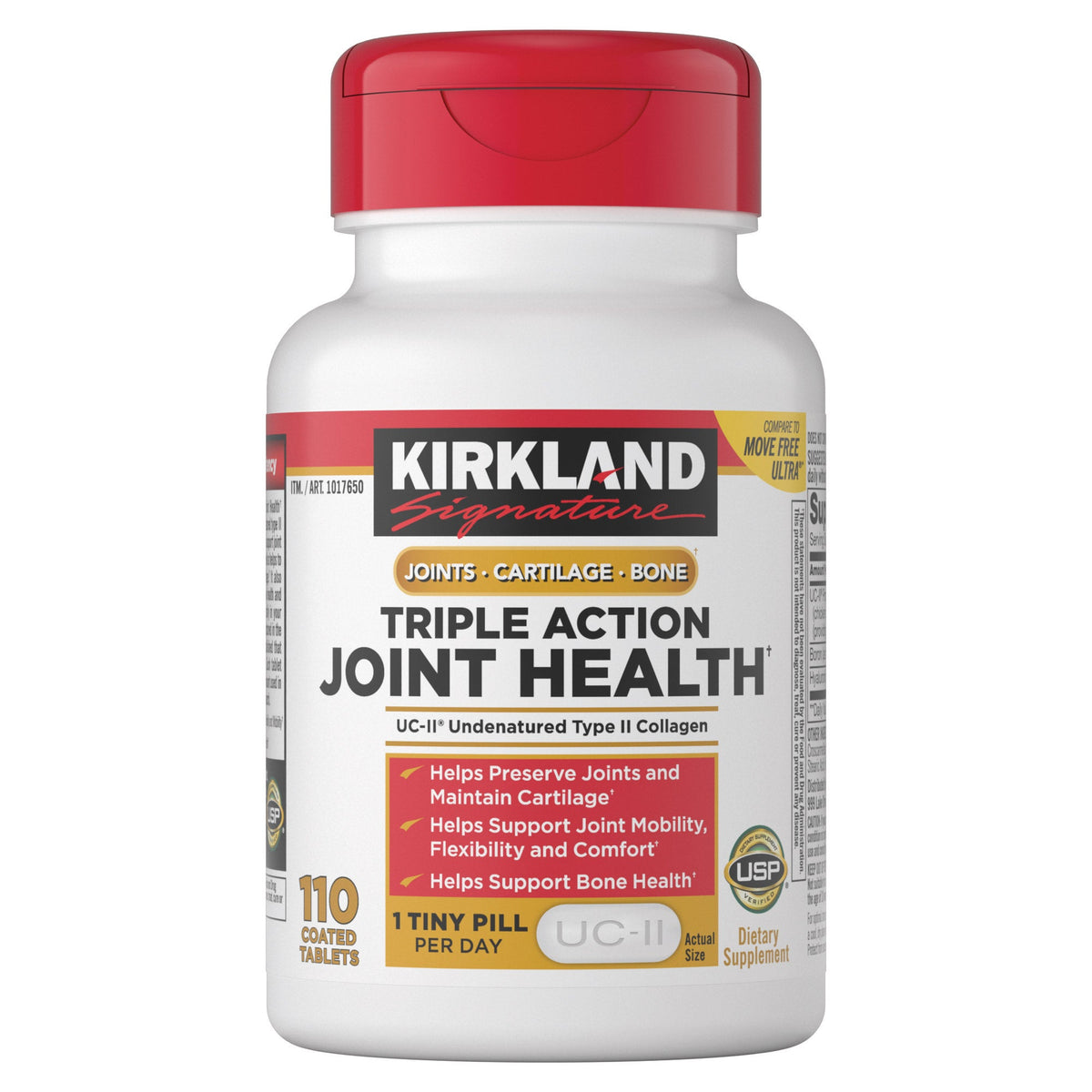 미국직구 커클랜드 관절 영양제 Kirkland Signature Triple Action Joint Health, 110 Coated Tablets