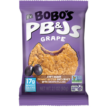 미국직구 Bobo's PB&J's Oat Bar, Variety Pack, 2.1 oz, 20 ct