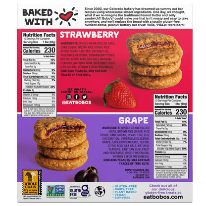 미국직구 Bobo's PB&J's Oat Bar, Variety Pack, 2.1 oz, 20 ct