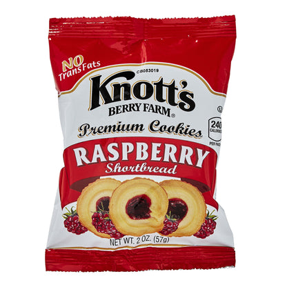 미국직구 Knott's Berry Farm Premium Shortbread Cookies, Raspberry, 2 oz, 36 ct
