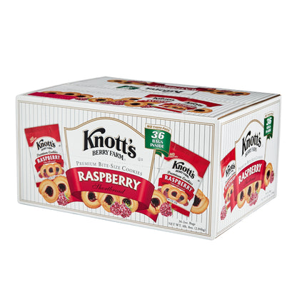 미국직구 Knott's Berry Farm Premium Shortbread Cookies, Raspberry, 2 oz, 36 ct