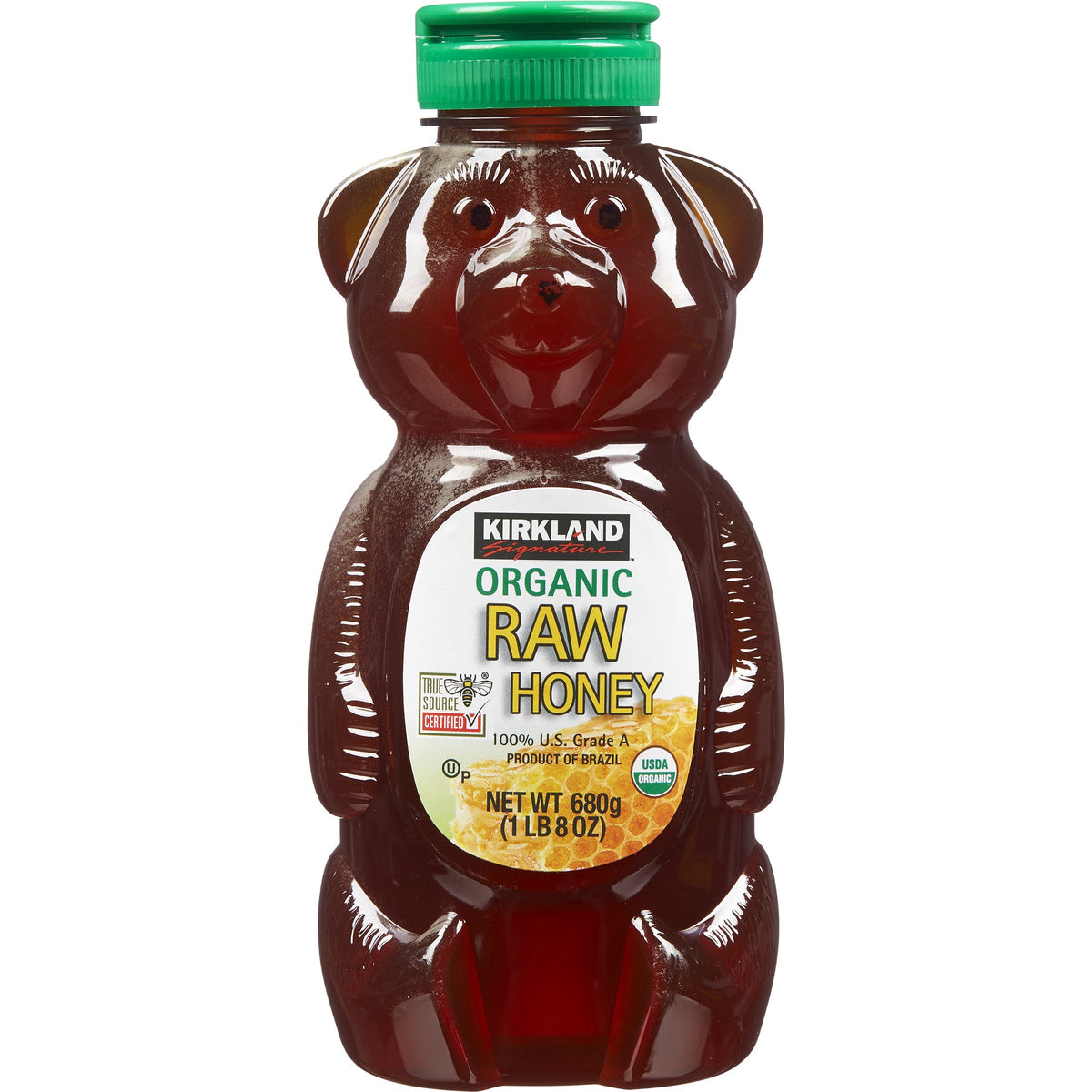 미국직구 Kirkland Signature Organic Raw Honey Bear, 24 oz, 3 ct