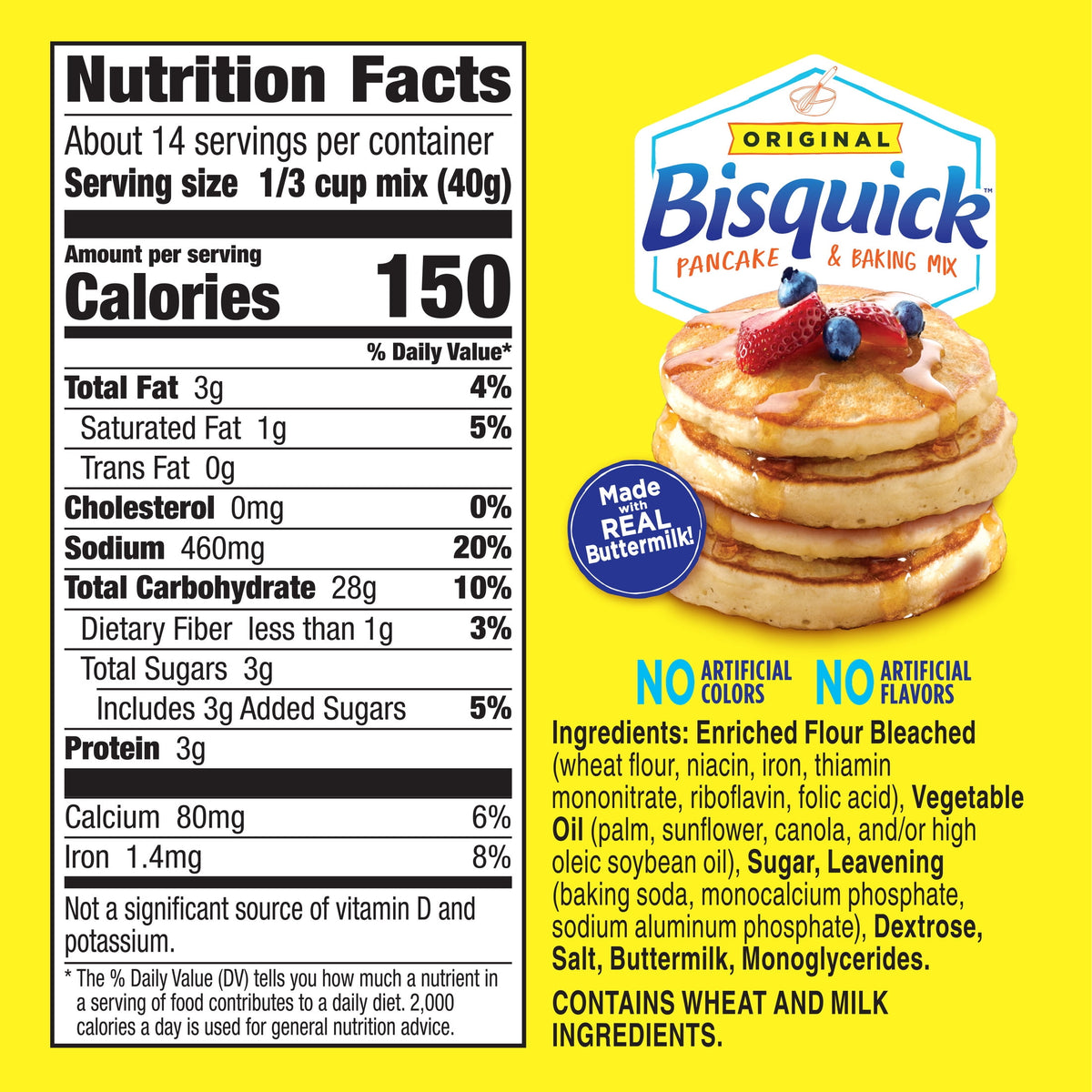 미국직구 베티크로커 Bisquick Pancake and Baking Mix, Original, 20 oz