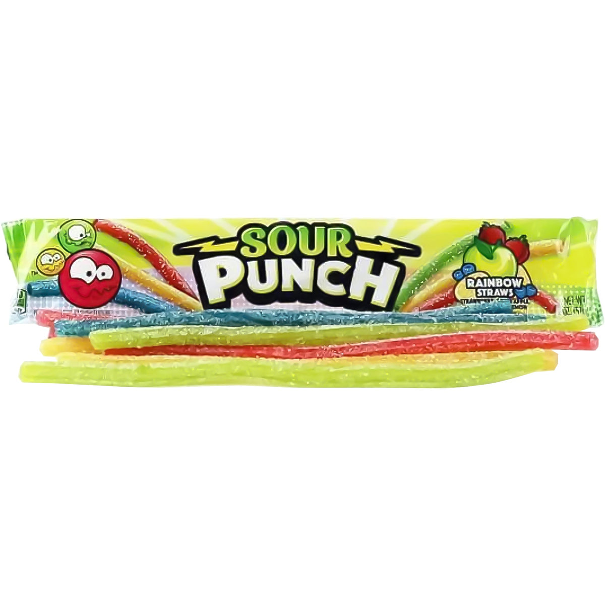 미국직구 Sour Punch Straws, Rainbow, 2 oz, 24 ct