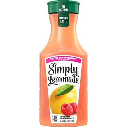 미국직구 심플리 Lemonade with Raspberry Bottle, 52 fl oz