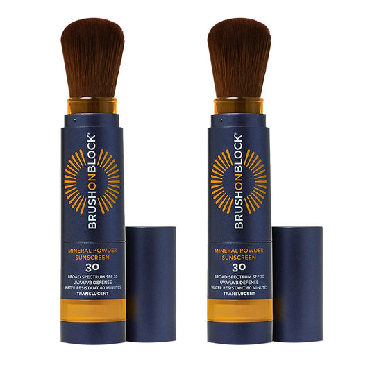 미국직구 Brush On Block 선크림 SPF30 4ml / Brush On Block SPF 30 Mineral Powder Sunscreen, 4ml Duo 1