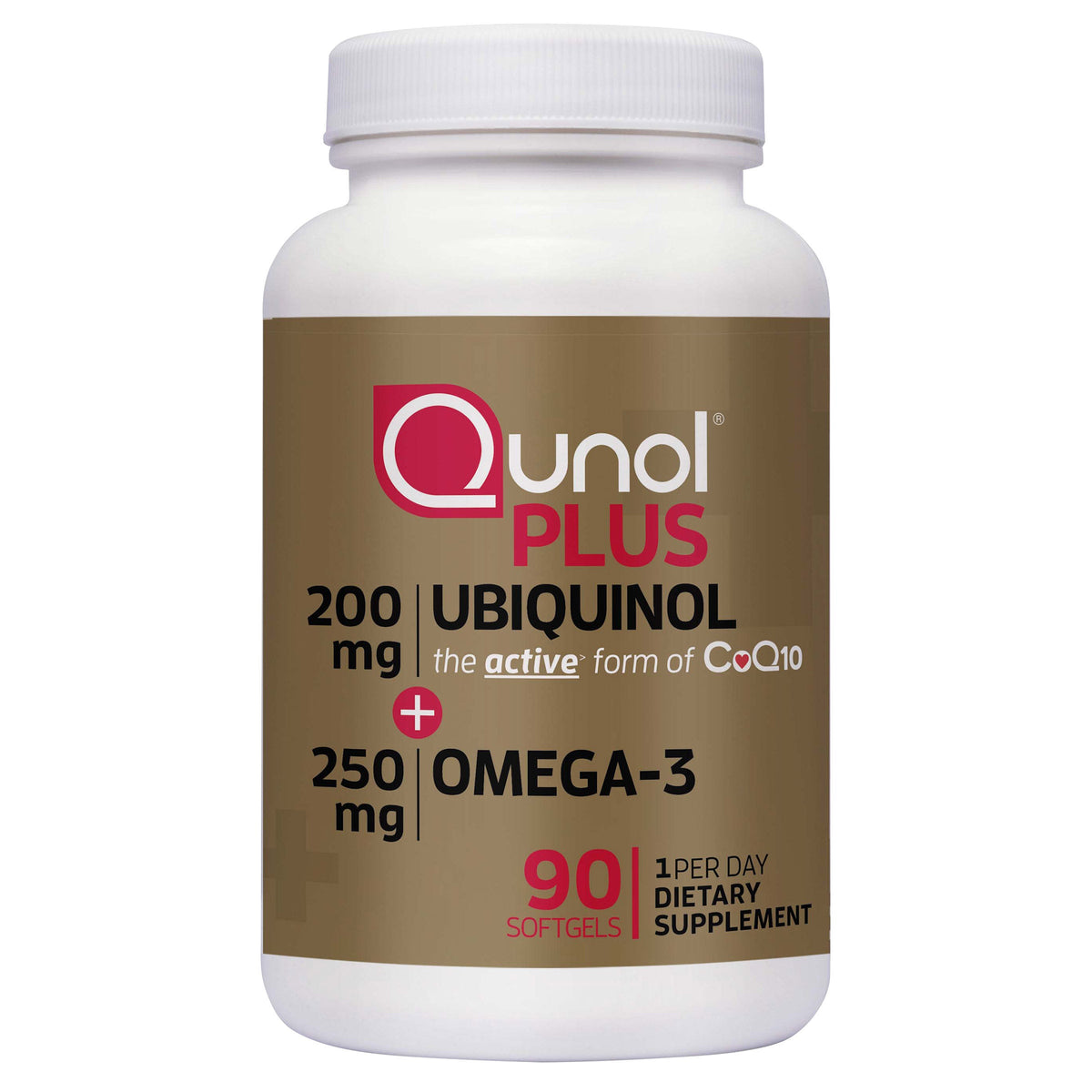 미국직구 큐놀 오메가3 Qunol Plus CoQ10 Ubiquinol 200 mg. with Omega-3, 90 Softgels